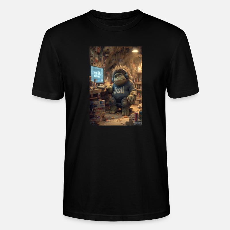 Internet-Troll wird gesperrt - Stanley/Stella Unisex Bio-T-Shirt CRAFTER - Schwarz