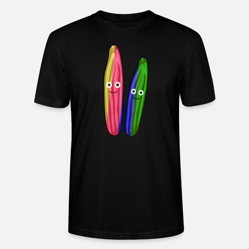 Concombre,Couple,Concombre,Concombre,Concombre,Couple - T-shirt bio CRAFTER Stanley Stella Unisexe - noir