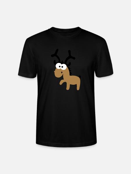 Rentier - Stanley/Stella Unisex Bio-T-Shirt CRAFTER - Schwarz