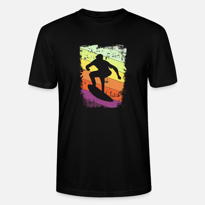 Surfer Surfen - Stanley/Stella Unisex Bio-T-Shirt CRAFTER - Schwarz