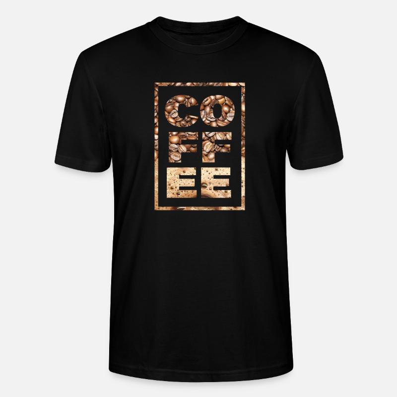 Kaffee Spruch Kaffeetrinker Kaffeebohnen Koffein - Stanley/Stella Unisex Bio-T-Shirt CRAFTER - Schwarz