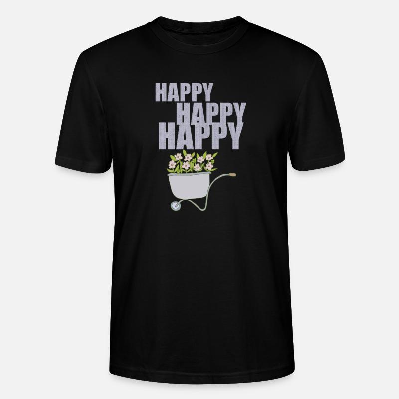 SCHUBKARREN HAPPY - Stanley/Stella Unisex Bio-T-Shirt CRAFTER - Schwarz