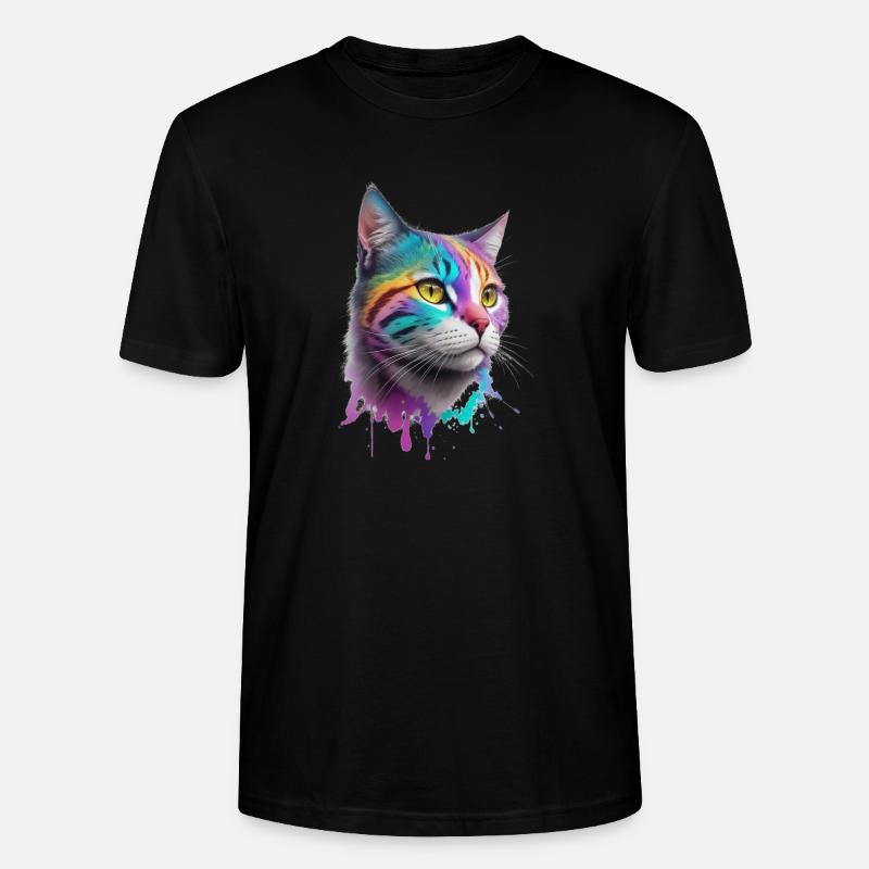 Katze - Stanley/Stella Unisex Bio-T-Shirt CRAFTER - Schwarz