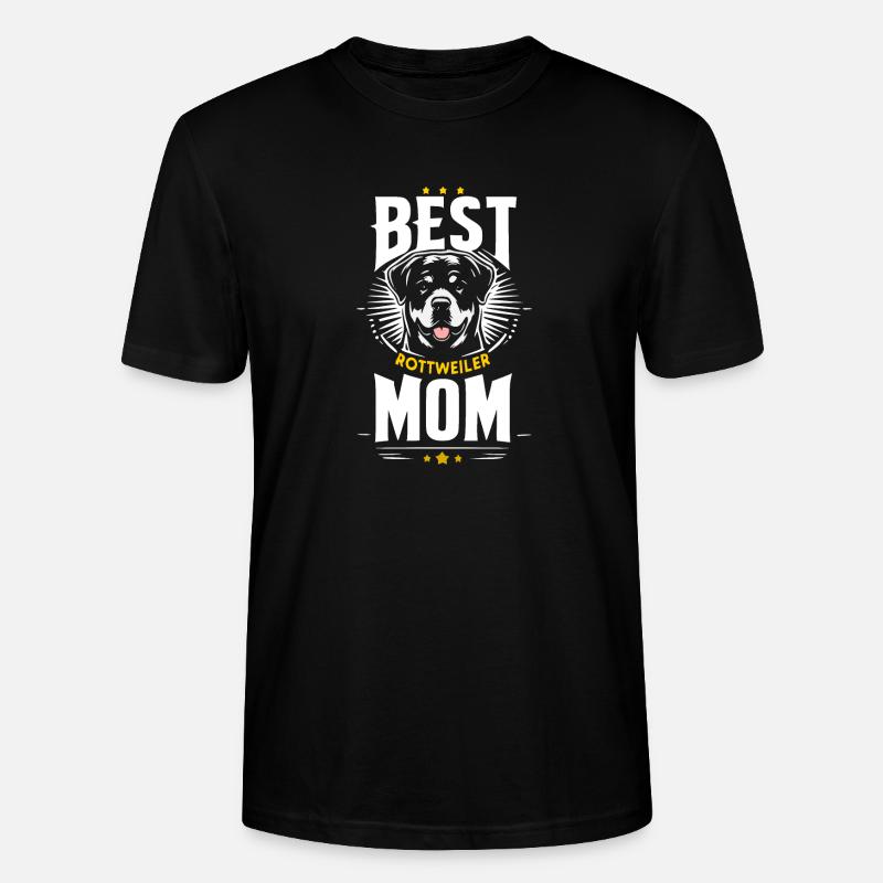Beste Mama, Rottweilers beste Mama - Stanley/Stella Unisex Bio-T-Shirt CRAFTER - Schwarz