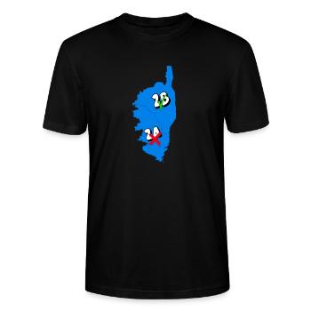 Region Korsika - Stanley/Stella Unisex Bio-T-Shirt CRAFTER - Schwarz - Vorne - Alina (178cm) & Michal (187cm)