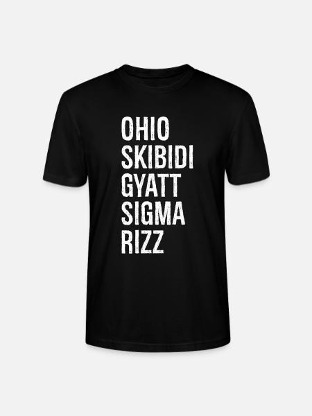 ohio skibidi gyatt sigma rizz - Stanley/Stella CRAFTER unisex økologisk T-skjorte - svart