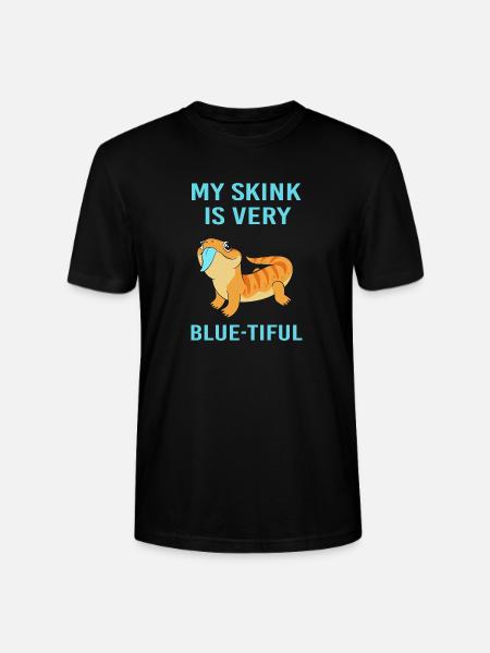 Lizard Blue Tongue - Stanley/Stella CRAFTER Unisex Organic T-Shirt - black