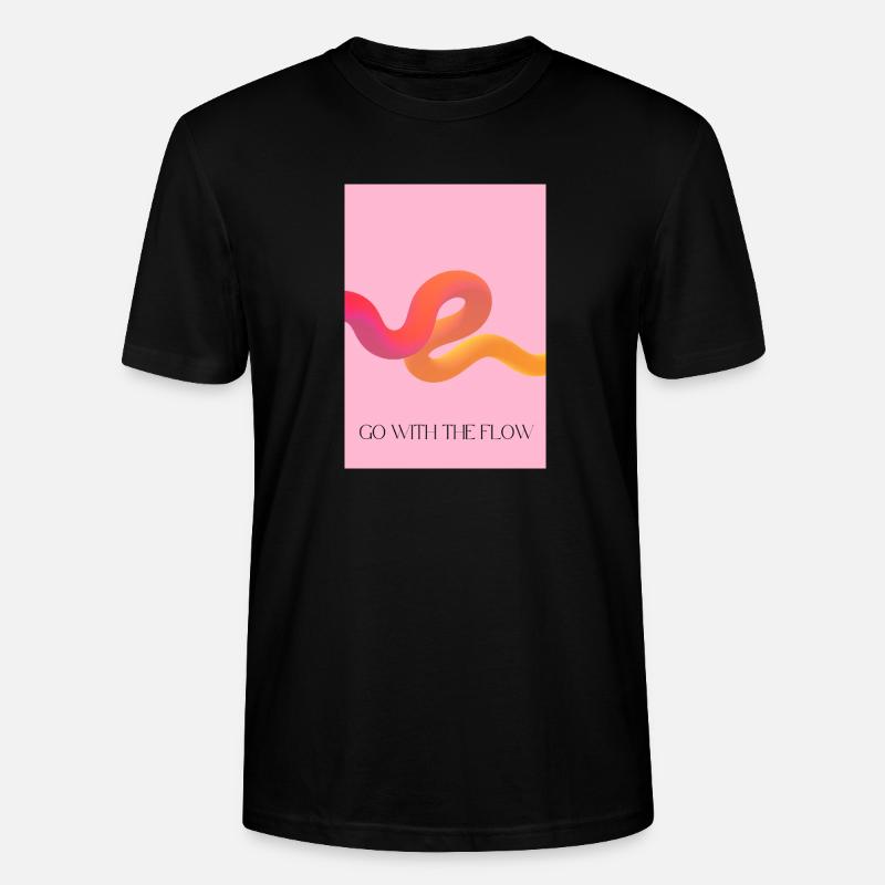 Mit dem Strom schwimmen - Stanley/Stella Unisex Bio-T-Shirt CRAFTER - Schwarz