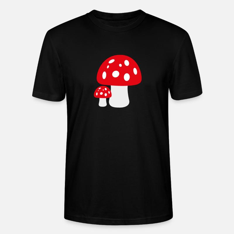 Toadstool - Stanley/Stella CRAFTER Unisex Organic T-Shirt - black