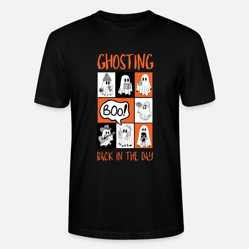 Geist, Halloween - Stanley/Stella Unisex Bio-T-Shirt CRAFTER - Schwarz
