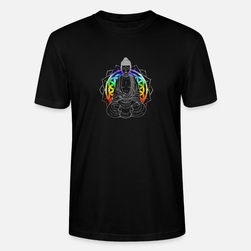Buddha - Stanley/Stella Unisex Bio-T-Shirt CRAFTER - Schwarz