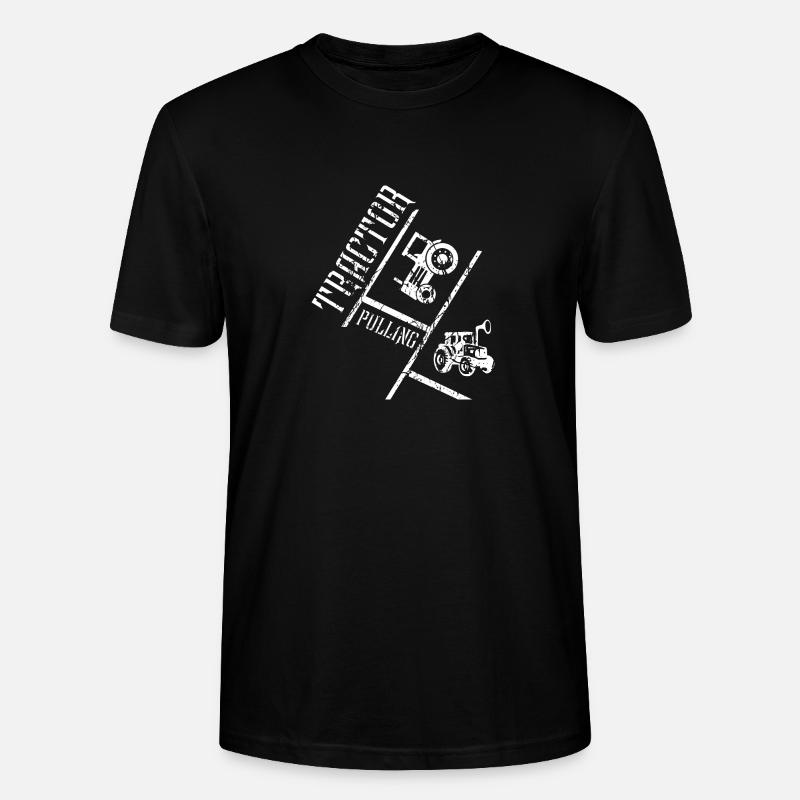 tractor pulling - Stanley/Stella CRAFTER Unisex Organic T-Shirt - black