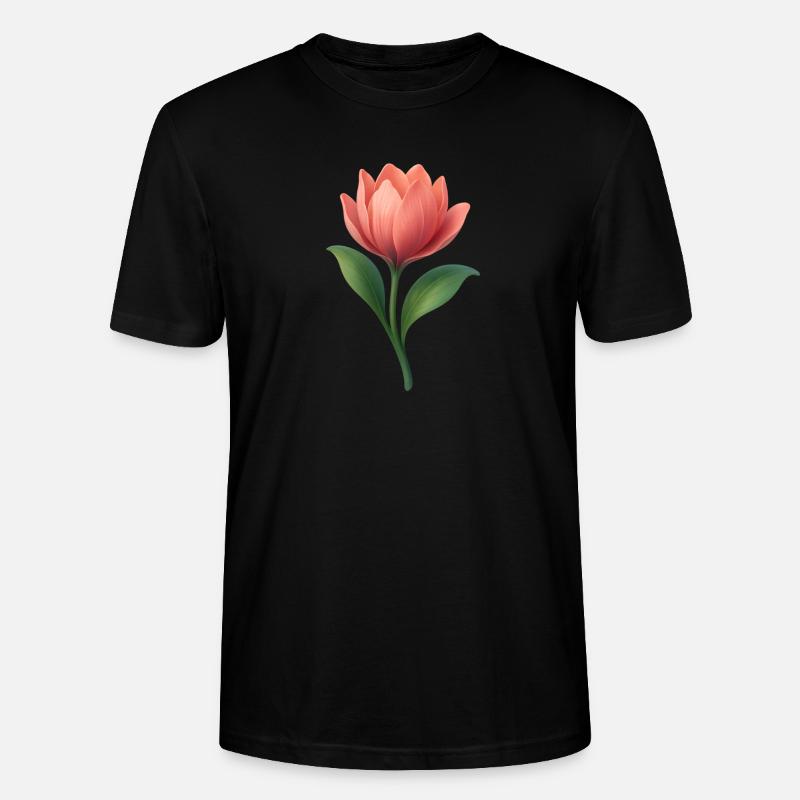 Schöne Blume - Stanley/Stella Unisex Bio-T-Shirt CRAFTER - Schwarz