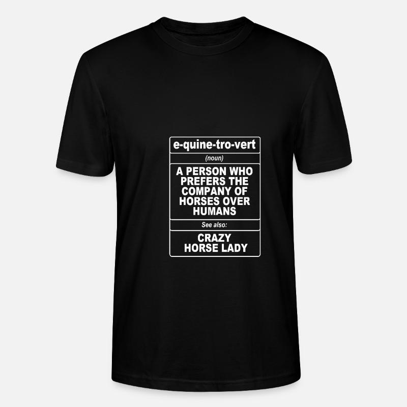 Springreiten Springpferd - Stanley/Stella Unisex Bio-T-Shirt CRAFTER - Schwarz
