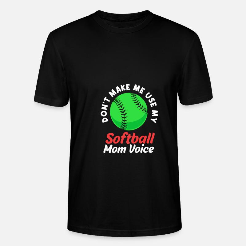 Softball Mutter Softball Mama - Stanley/Stella Unisex Bio-T-Shirt CRAFTER - Schwarz