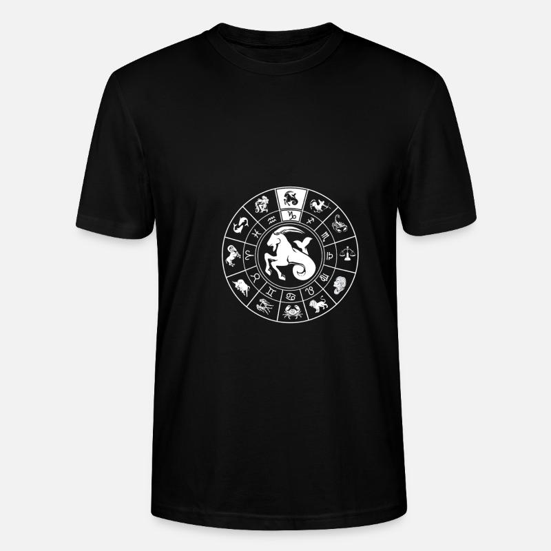Sternzeichen Steinbock - Stanley/Stella Unisex Bio-T-Shirt CRAFTER - Schwarz