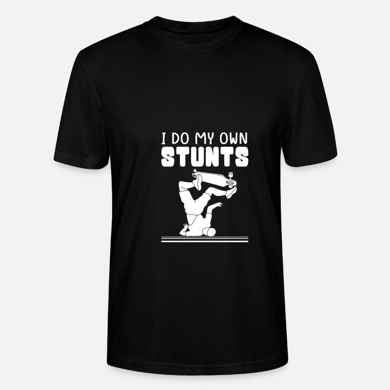 Longboard Longboarder Longboarding - Stanley/Stella Unisex Bio-T-Shirt CRAFTER - Schwarz
