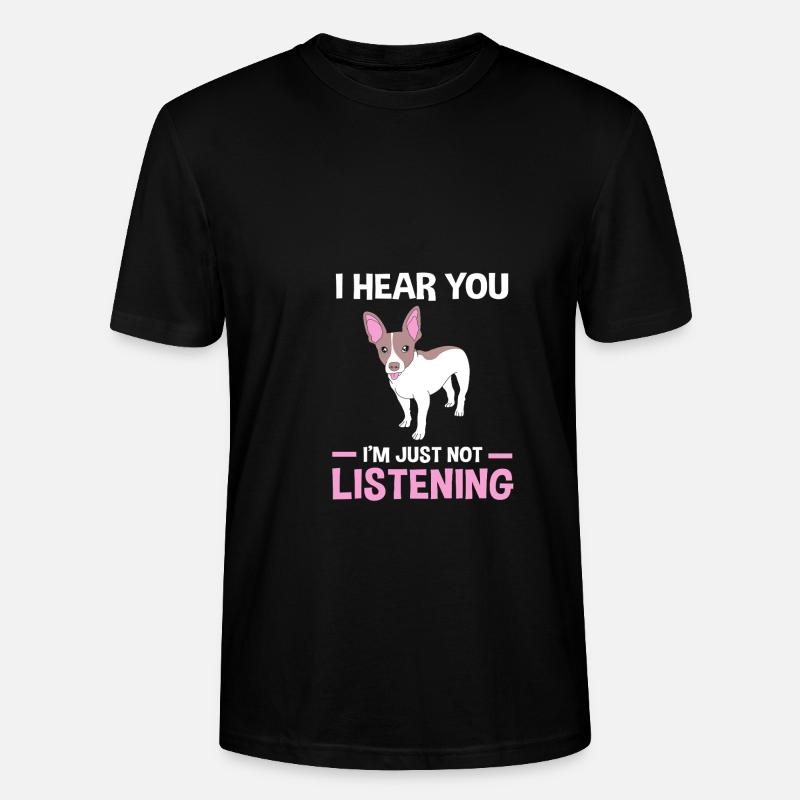 Rat Terrier - Stanley/Stella Unisex Bio-T-Shirt CRAFTER - Schwarz