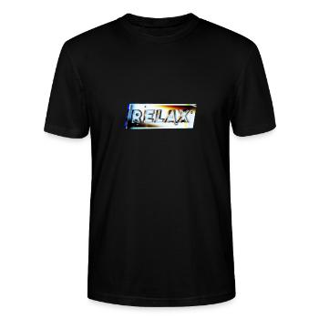 Relax text - T-shirt bio CRAFTER Stanley Stella Unisexe - noir - Devant - Alina (178cm) & Michal (187cm)