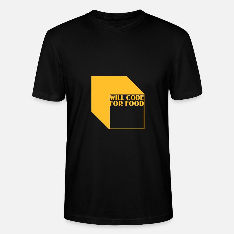 code pour la nourriture - T-shirt bio CRAFTER Stanley Stella Unisexe - noir