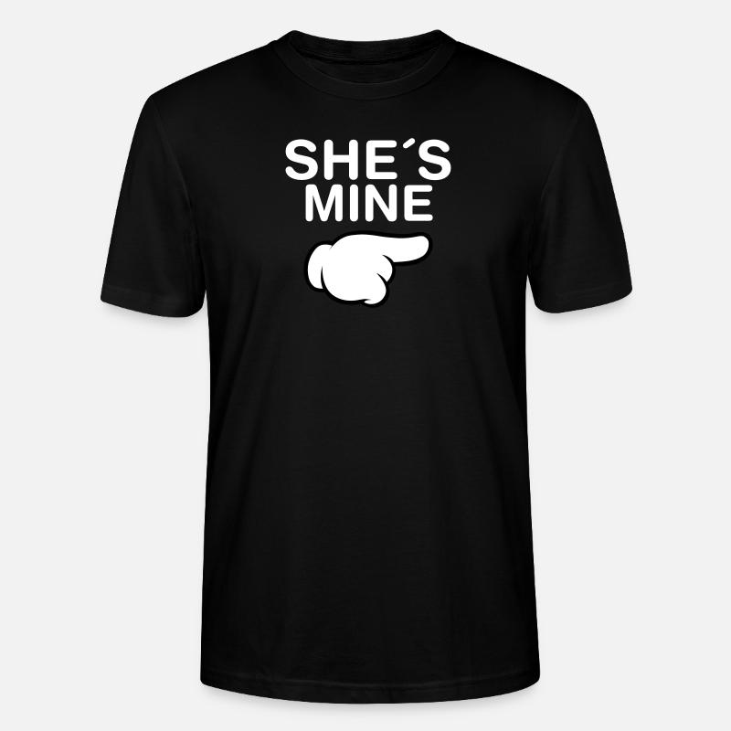 She´s Mine (Comic Hand) - T-shirt bio CRAFTER Stanley Stella Unisexe - noir