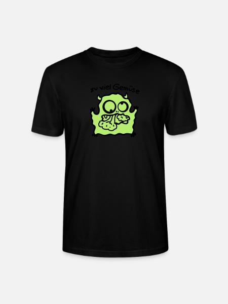 too much vegetables - Stanley/Stella CRAFTER Unisex Organic T-Shirt - black