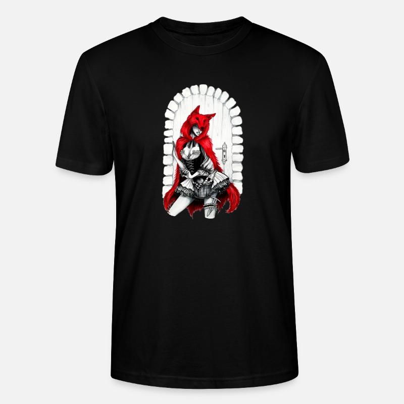 Rotkäppchen - Stanley/Stella Unisex Bio-T-Shirt CRAFTER - Schwarz