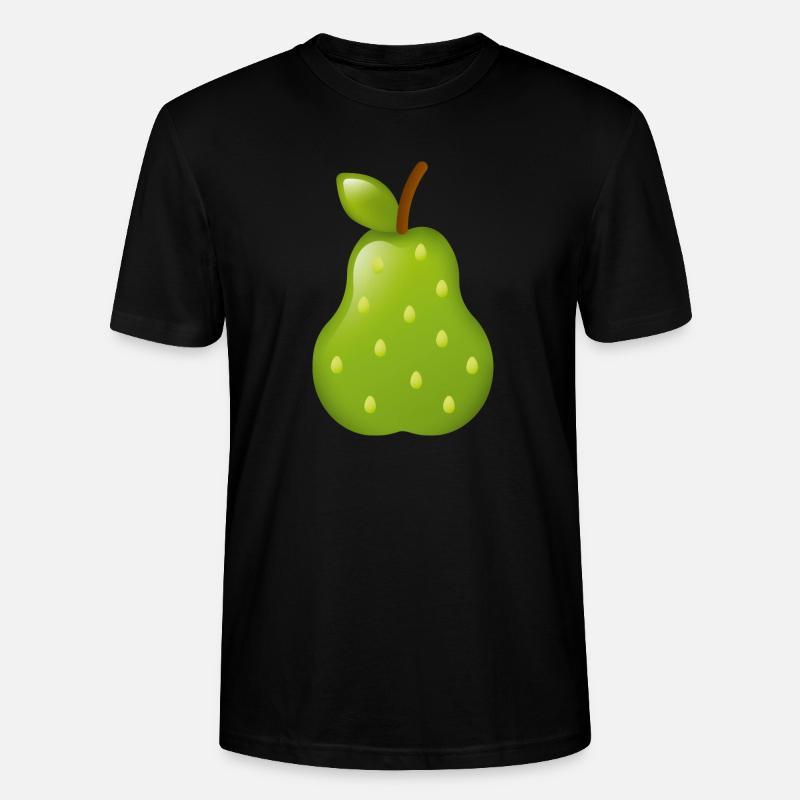 Smiley Pear - T-shirt bio CRAFTER Stanley Stella Unisexe - noir
