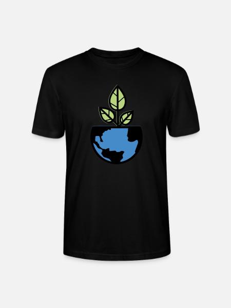 Planet Earth - Stanley/Stella CRAFTER Unisex Organic T-Shirt - black