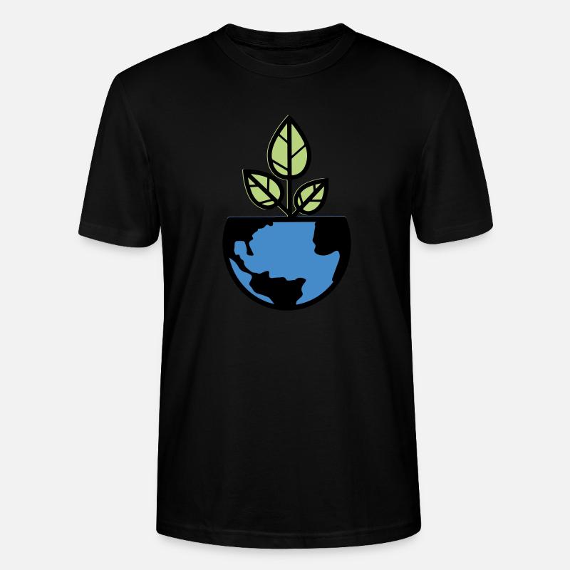 planet erde - Stanley/Stella Unisex Bio-T-Shirt CRAFTER - Schwarz