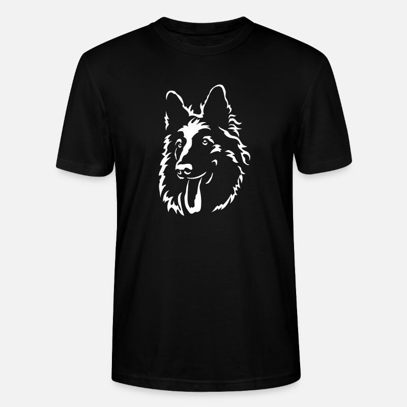 Schweizer Schäferhund Kopf "Black Edition" - Stanley/Stella Unisex Bio-T-Shirt CRAFTER - Schwarz