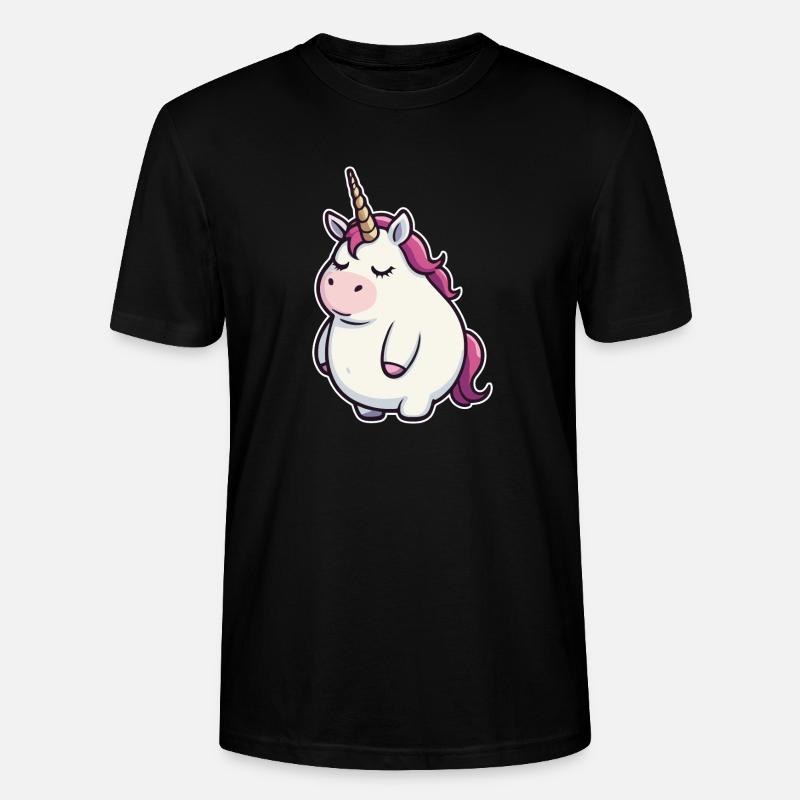 Witziges Einhorn - Stanley/Stella Unisex Bio-T-Shirt CRAFTER - Schwarz