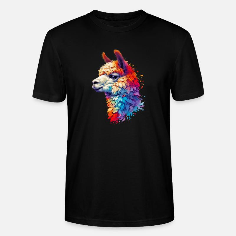 Alpaka - Stanley/Stella Unisex Bio-T-Shirt CRAFTER - Schwarz