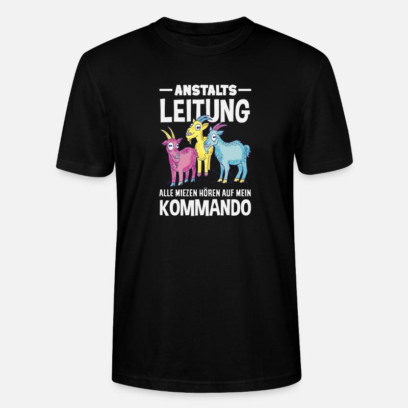 Anstaltsleitung Chef Leitung - Stanley/Stella Unisex Bio-T-Shirt CRAFTER - Schwarz