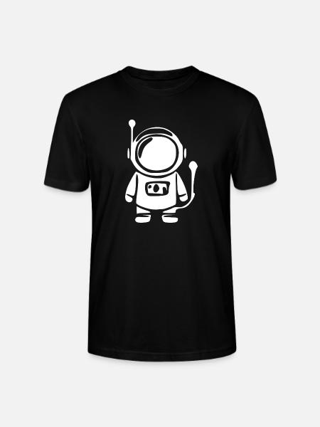 Astronaut im Weltall Geschenk - Stanley/Stella Unisex Bio-T-Shirt CRAFTER - Schwarz