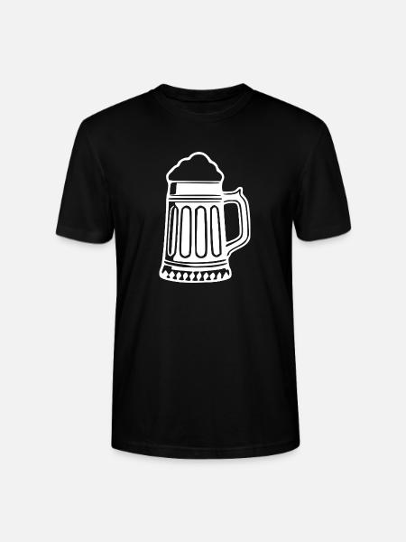 Bierkrug Bier Geschenk - Stanley/Stella Unisex Bio-T-Shirt CRAFTER - Schwarz