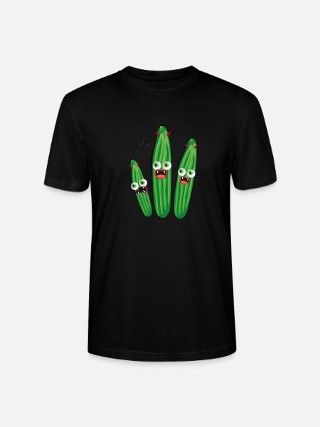 Cucumbers, Vampires, Devil, Halloween,Monsters - Stanley/Stella CRAFTER Unisex Organic T-Shirt - black