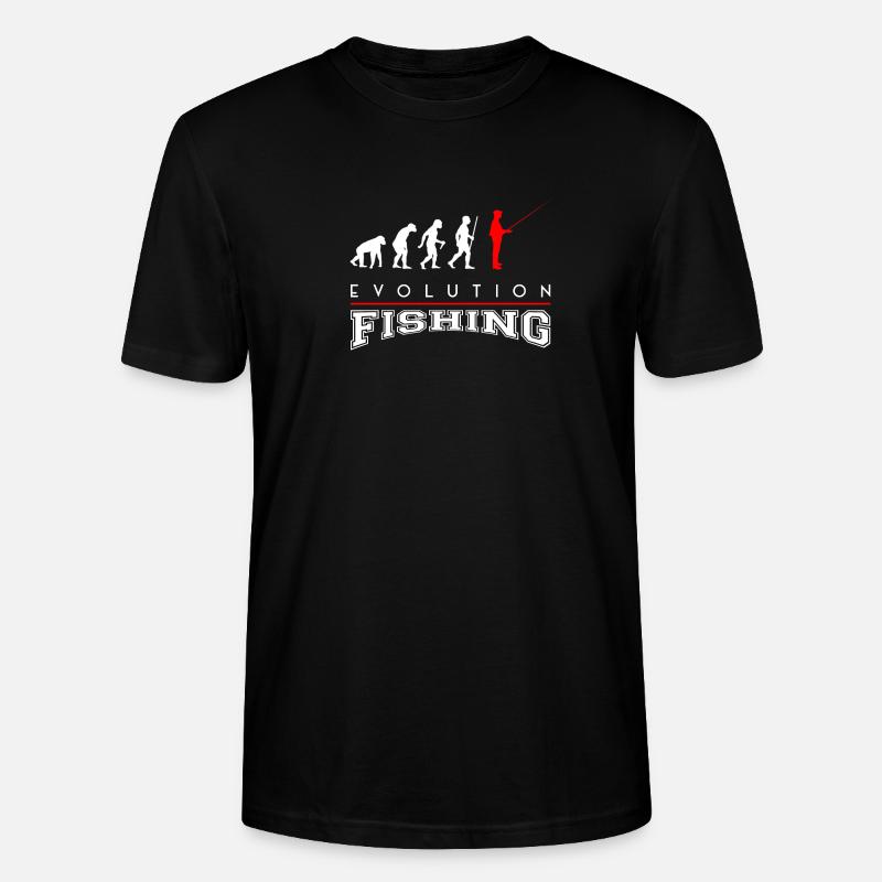 Evolution Fishing Angler Angeln - Stanley/Stella Unisex Bio-T-Shirt CRAFTER - Schwarz