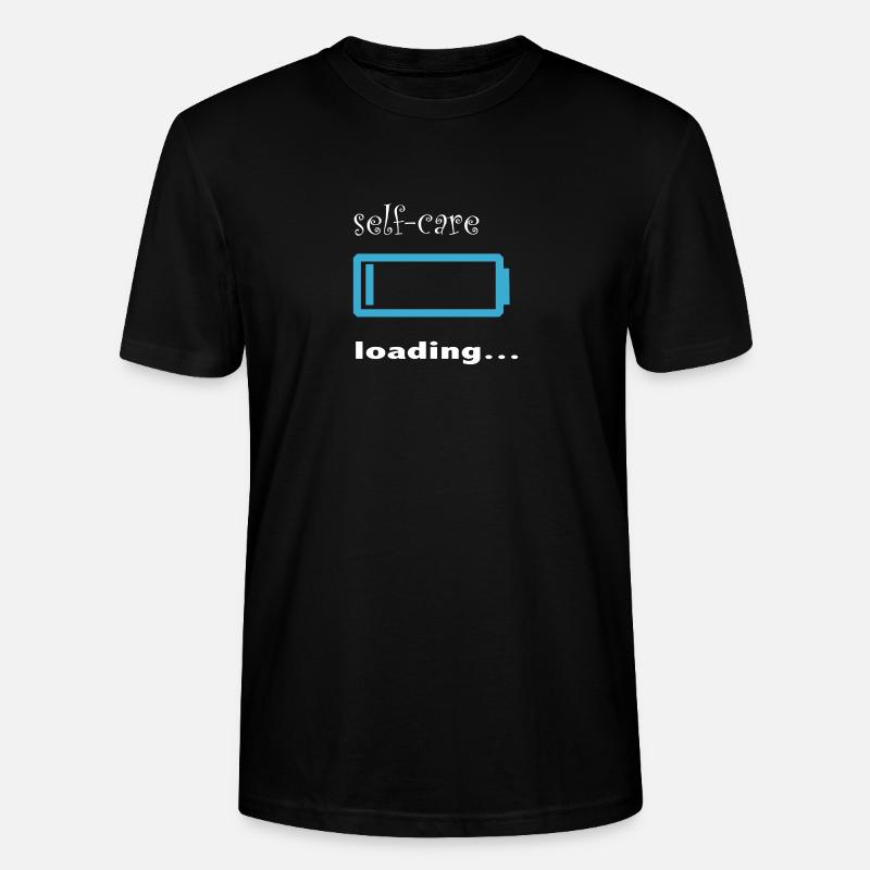 self-care loading... - Stanley/Stella Unisex Bio-T-Shirt CRAFTER - Schwarz