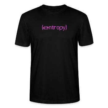 (entropy) - Stanley/Stella Unisex Bio-T-Shirt CRAFTER - Schwarz - Vorne - Alina (178cm) & Michal (187cm)