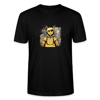 Abeille grincheuse de mauvaise humeur - T-shirt bio CRAFTER Stanley Stella Unisexe - noir - Devant - Alina (178cm) & Michal (187cm)
