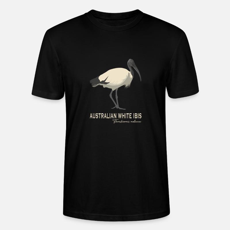 Australian white Ibis - Stanley/Stella Unisex Bio-T-Shirt CRAFTER - Schwarz