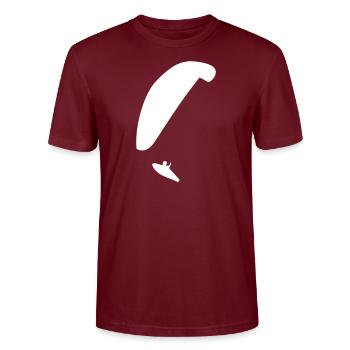 Paragleiter - Stanley/Stella Unisex Bio-T-Shirt CRAFTER - Burgunderrot - Vorne - Alina (178cm) & Michal (187cm)