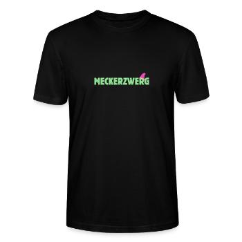 Meckerzwerg Meckernde Ehefrau Meckernde Frau - Stanley/Stella Unisex Bio-T-Shirt CRAFTER - Schwarz - Vorne - Alina (178cm) & Michal (187cm)