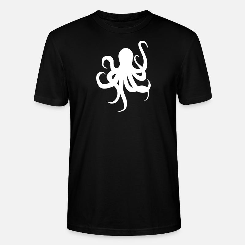 Krake - Stanley/Stella Unisex Bio-T-Shirt CRAFTER - Schwarz