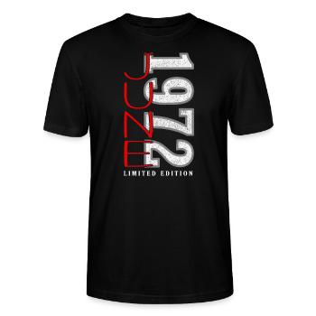 Juni 1972 geboren - Stanley/Stella Unisex Bio-T-Shirt CRAFTER - Schwarz - Vorne - Alina (178cm) & Michal (187cm)