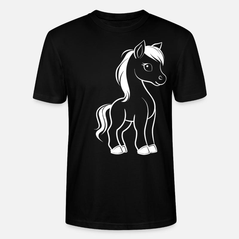Pony - Stanley/Stella Unisex Bio-T-Shirt CRAFTER - Schwarz