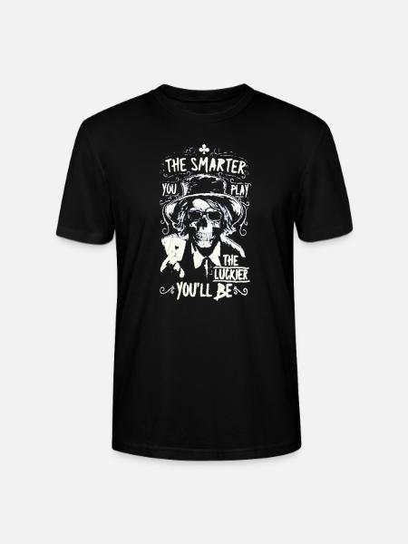 Pokern Poker Spruch - Stanley/Stella Unisex Bio-T-Shirt CRAFTER - Schwarz