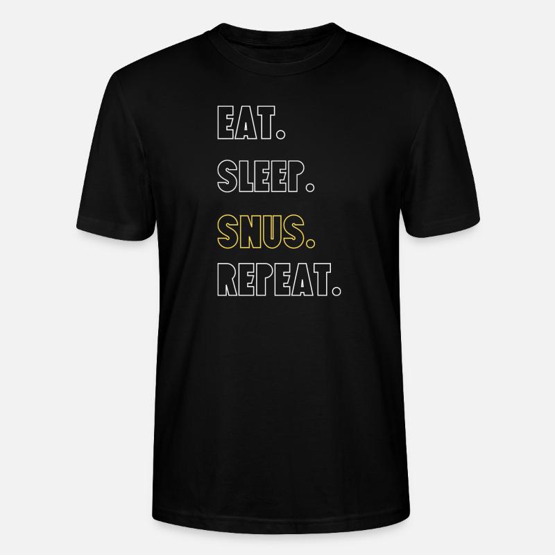 Le snus - T-shirt bio CRAFTER Stanley Stella Unisexe - noir