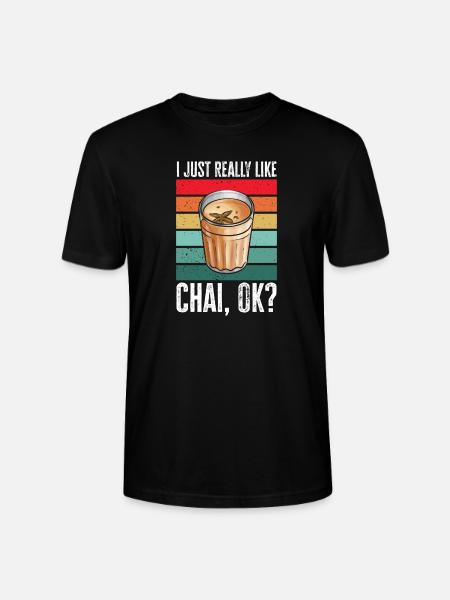 Chai Tea Masala Chai - Stanley/Stella CRAFTER Unisex Organic T-Shirt - black